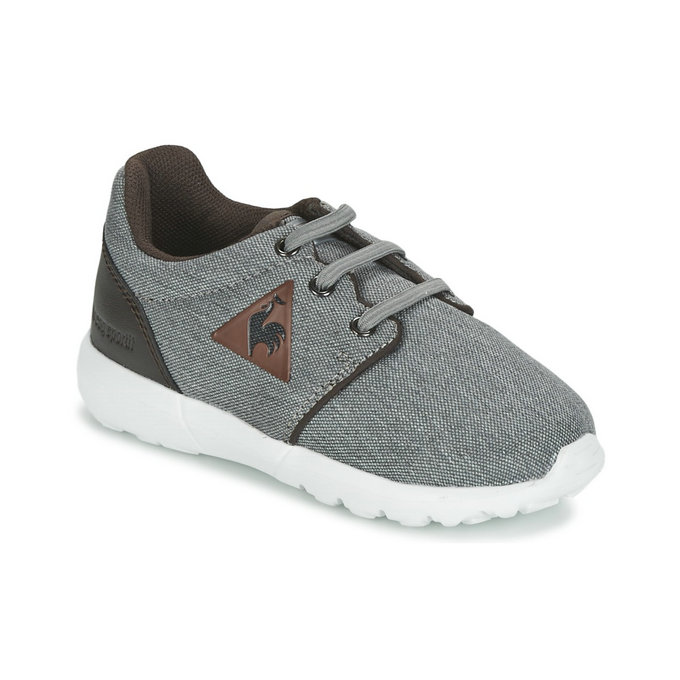 Le Coq Sportif Dynacomf Inf 2 Tones Gris Chaussures Baskets Basses Enfant